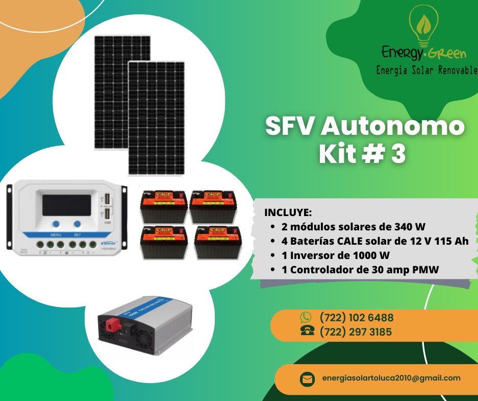 Kit Autónomo Premium (1000W) — Energía Solar Toluca