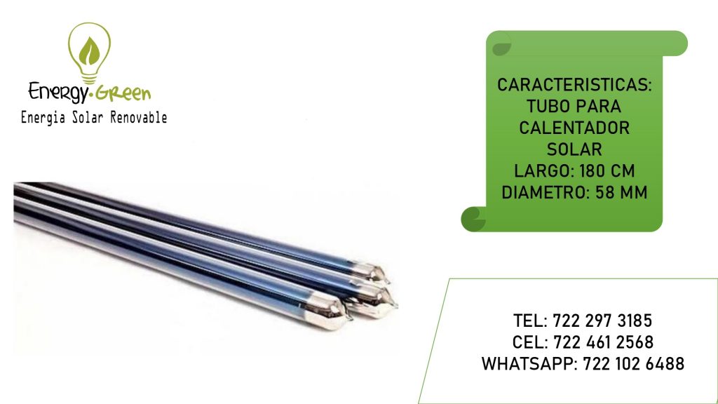 TUBO PARA CALENTADOR SOLAR